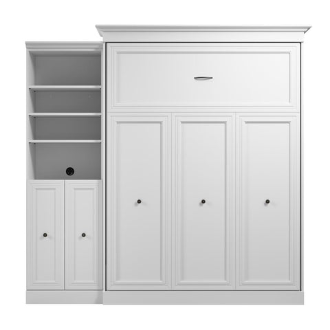 Queen Murphy Bed and Closet Organizer with Doors (92W)