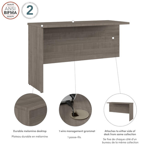 48W Desk Return or Bridge