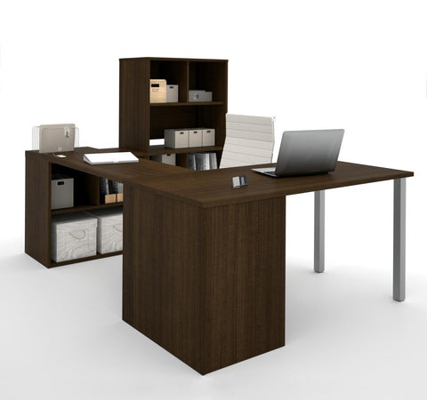 U-Shaped Executive Desk with Hutch
