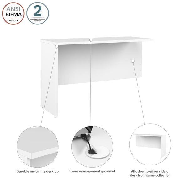 48W Desk Return or Bridge