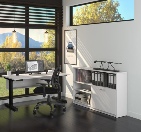 2-Piece set including a 30” x 60” standing desk and a credenza