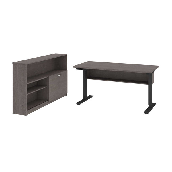 2-Piece set including a 30” x 60” standing desk and a credenza