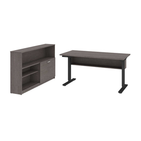 2-Piece set including a 30” x 60” standing desk and a credenza