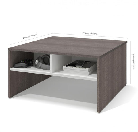 29.5“ Coffee table with storage