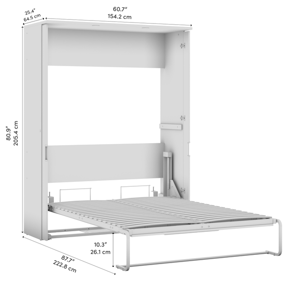 61W Full Murphy Bed with Desk