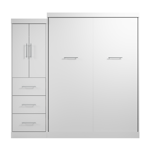 Queen Murphy Bed with Wardrobe (90W)