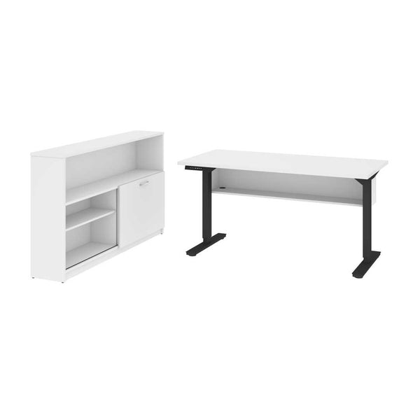 2-Piece set including a 30” x 60” standing desk and a credenza