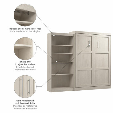 Queen Murphy Bed with Closet Organizer (101W)