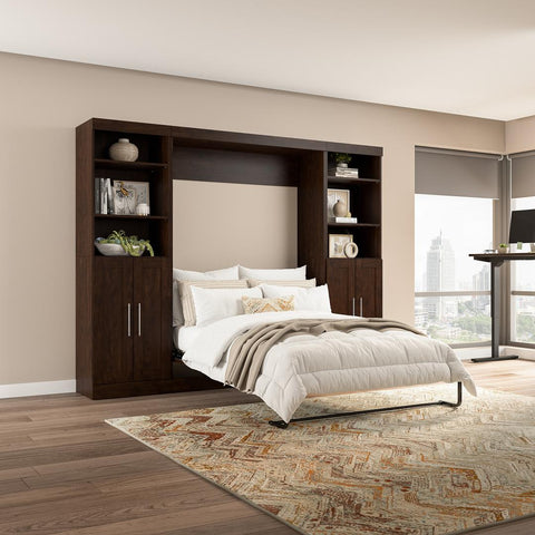 Full Murphy Bed with Closet Storage Organizers (109W)