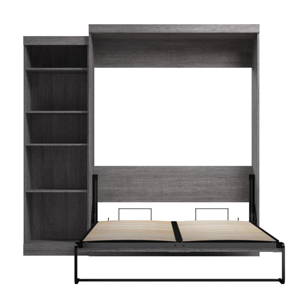 Queen Murphy Bed with Shelving Unit (90W)