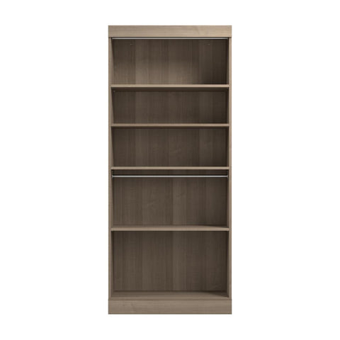 Contemporary Closet System with Shelves & Clothing Rods, 36W x 19D