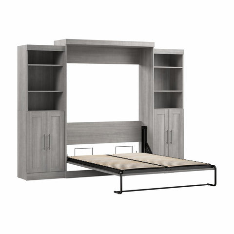 Queen Murphy Bed with Closet Storage Organizers (115W)