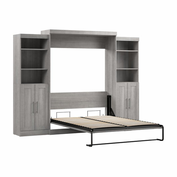 Queen Murphy Bed with Closet Storage Organizers (115W)