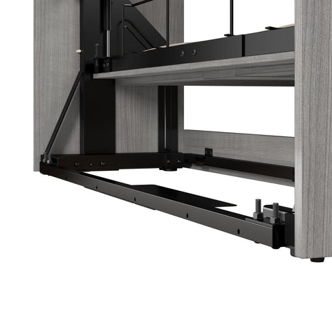Queen Murphy Bed and Shelving Unit with Drawers (101W)