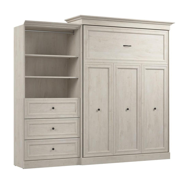 Queen Murphy Bed and Closet Organizer with Drawers (103W)