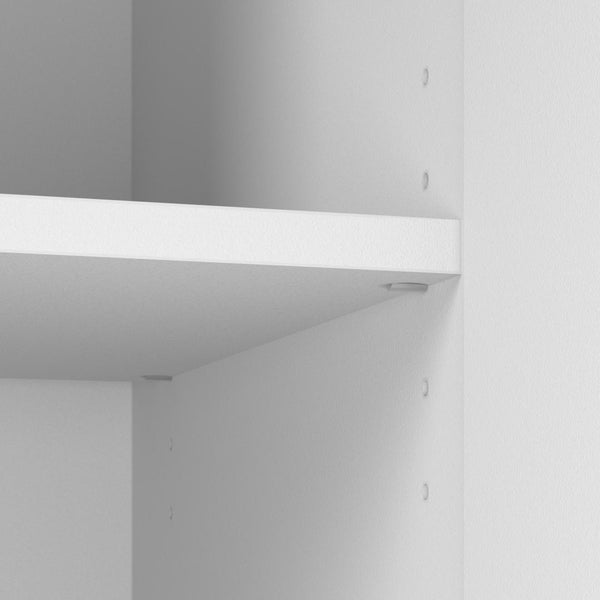 94W Modular Entertainment Center with TV Stand, Storage Cabinet, Hutch, and Small Wall Panel