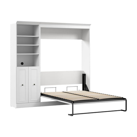 Full Murphy Bed and Closet Organizer with Doors (84W)