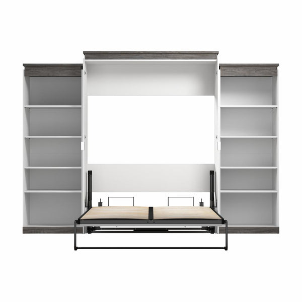 Queen Murphy Bed with Shelves (126W)