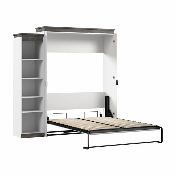 Queen Murphy Bed with Shelves (87W)
