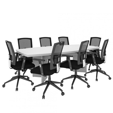 95.5“ Conference Table with 8 Chairs