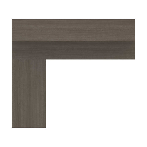 Modern L-Shaped Office Desk with Two Pedestals and Hutch