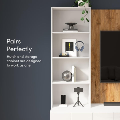 24W Shallow Hutch for Modular Storage Cabinet