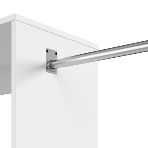 Closet Kit with Shoe Shelves, Clothing Rods & Cubbies, 24W x 15D