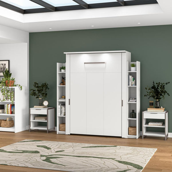 81W Full Murphy Bed with Shelves