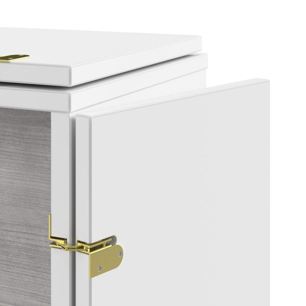 57W Full Murphy Cabinet Bed with Pullout Drawer