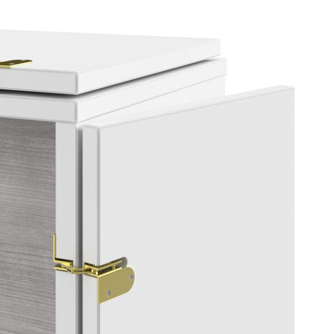 57W Full Murphy Cabinet Bed with Pullout Drawer