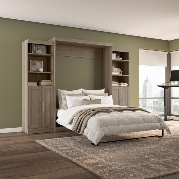 Queen Murphy Bed with Closet Storage Organizers (115W)