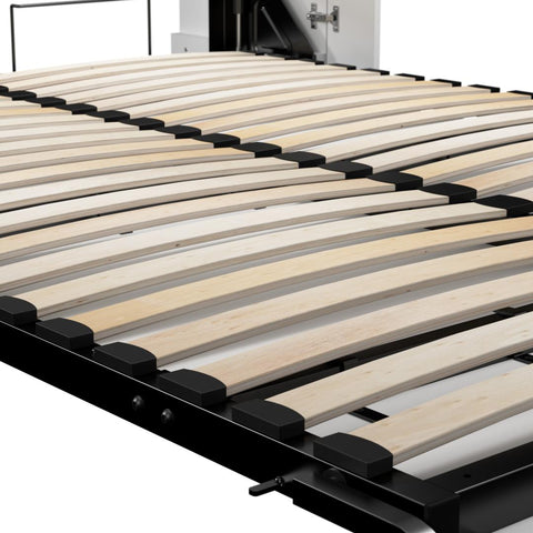 Queen Murphy Bed and Storage Cabinets with Pull-Out Shelf (107W)