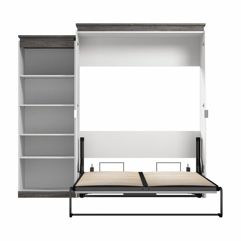 Queen Murphy Bed with Shelves (97W)