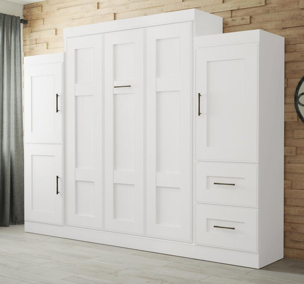 Queen Murphy Bed and 2 Storage Units (115”)