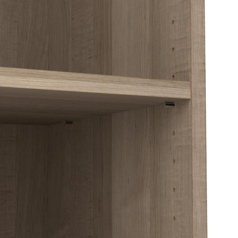 Contemporary Closet System with Shelves, Drawers & Clothing Rods, 61W x 19D
