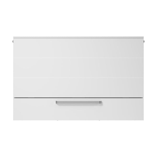 63W Queen Murphy Cabinet Bed with Pullout Drawer