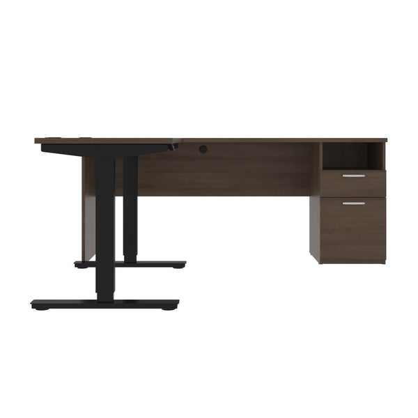 72W L-Shaped Electric Standing Desk