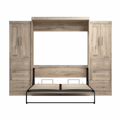 Queen Murphy Bed with Closet Storage Cabinets (115W)