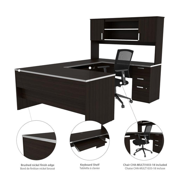U-Shaped Executive Desk with Chair Included