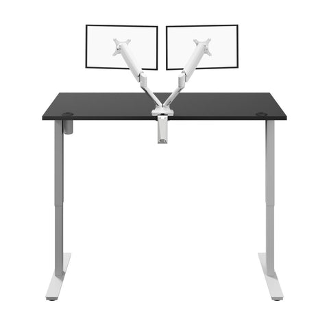 60W x 30D Standing Desk with Dual Monitor Arm