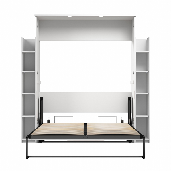 88W Queen Murphy Bed with Shelves