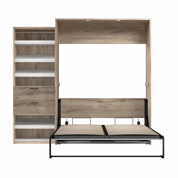 Queen Murphy Bed with Closet Organizer (95W)