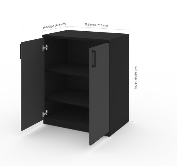4-Piece Set with 2-Drawer Workbench and Base Cabinets