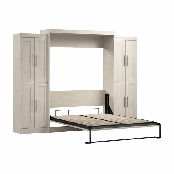 Queen Murphy Bed with Storage Cabinets (115W)