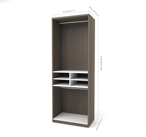 29.5” Closet Organizer with Storage Cubbies and Drawers