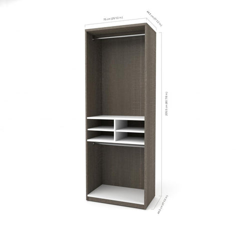 29.5” Closet Organizer with Storage Cubbies and Drawers