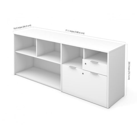 72W Credenza with 2 Drawers