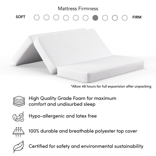 57W Full Murphy Cabinet Bed with Pullout Drawer and Mattress