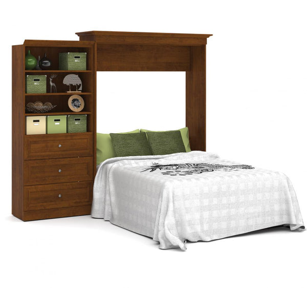 Queen Murphy Bed and Closet Organizer with Drawers (103W)