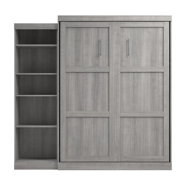 Queen Murphy Bed with Shelving Unit (90W)